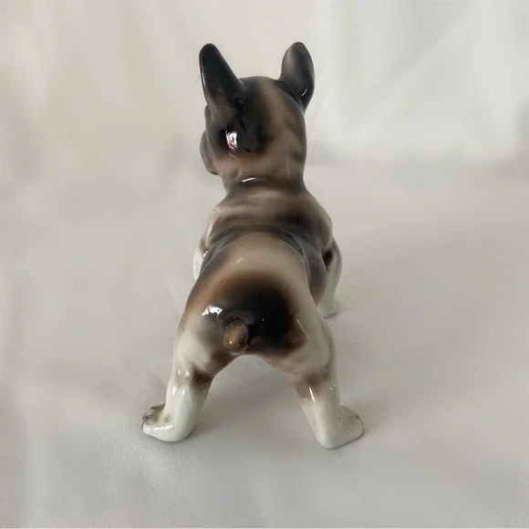 Vintage 60s japan English bulldog ceramic porcelain figurine statue home decor - Picture 4 of 5